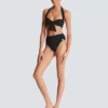 Plain two-piece swimsuit Plain two-piece swimsuit