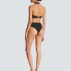 Plain two-piece swimsuit Plain two-piece swimsuit