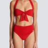 Plain two-piece swimsuit Plain two-piece swimsuit
