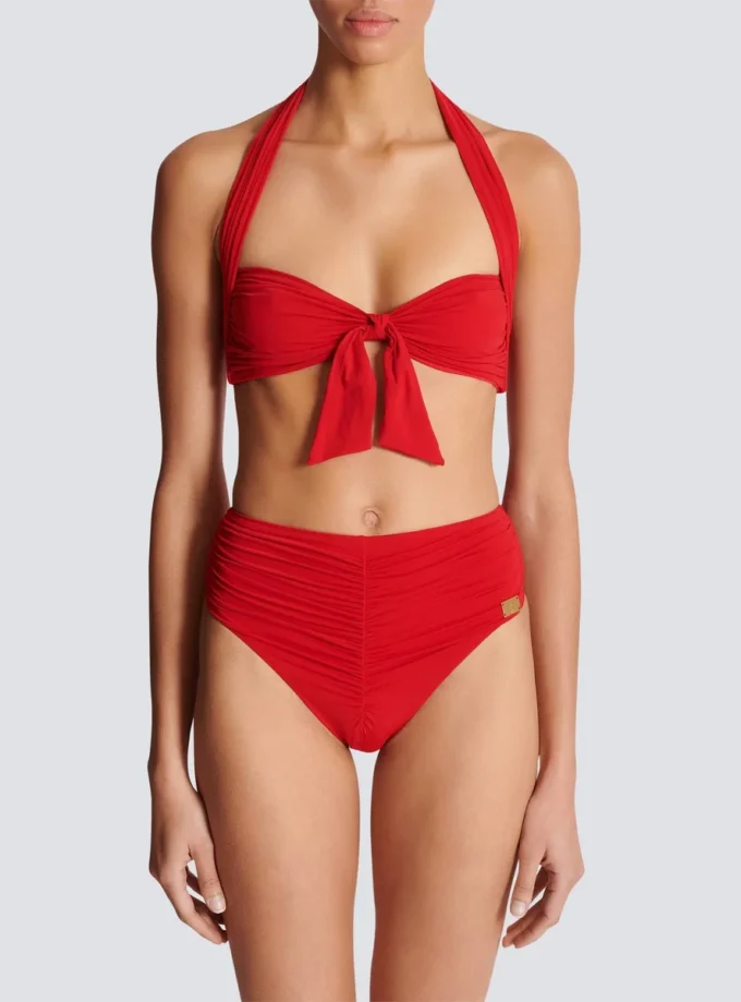 Plain two-piece swimsuit Plain two-piece swimsuit