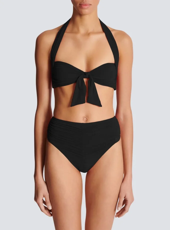 Plain two-piece swimsuit Plain two-piece swimsuit