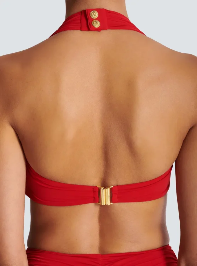 Plain two-piece swimsuit Plain two-piece swimsuit