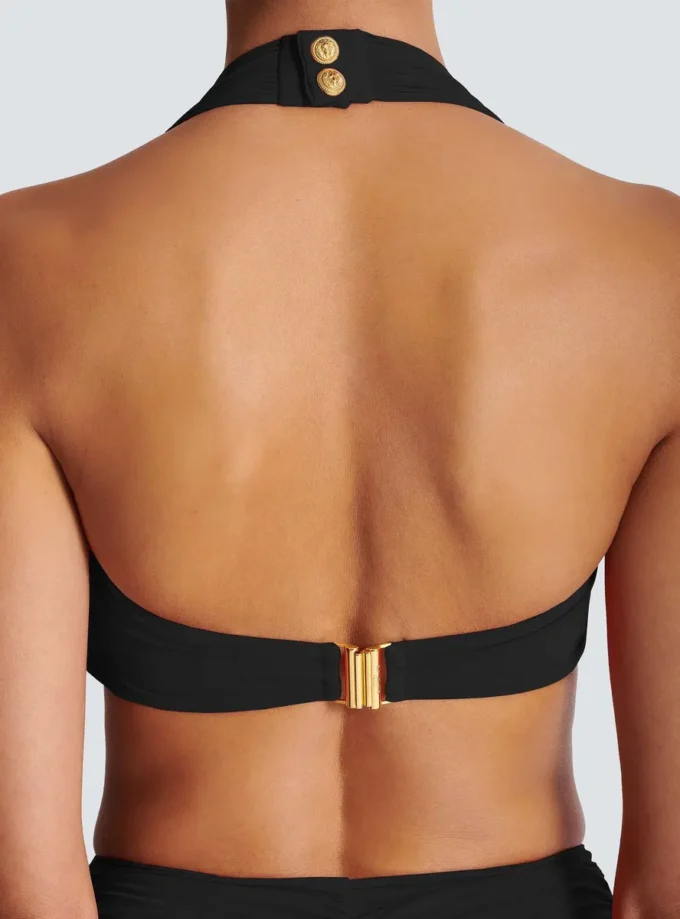 Plain two-piece swimsuit Plain two-piece swimsuit
