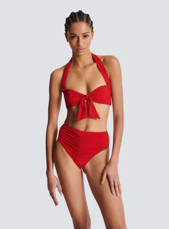 Plain two-piece swimsuit Plain two-piece swimsuit