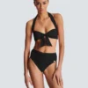 Plain two-piece swimsuit Plain two-piece swimsuit