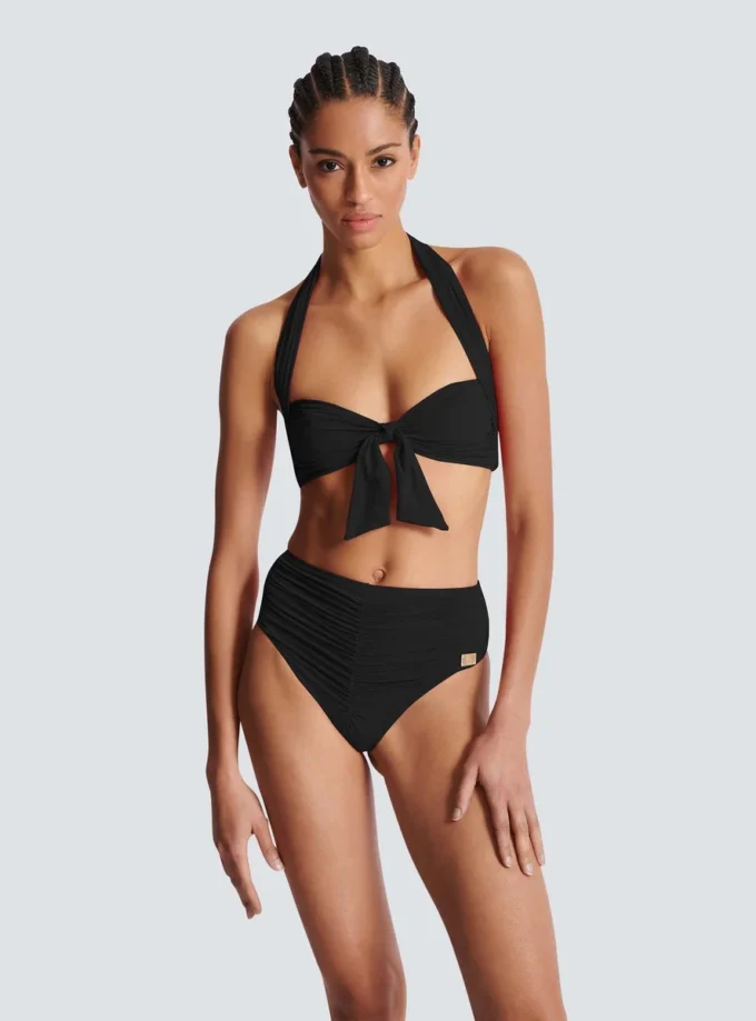 Plain two-piece swimsuit Plain two-piece swimsuit