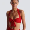 Plain two-piece swimsuit Plain two-piece swimsuit