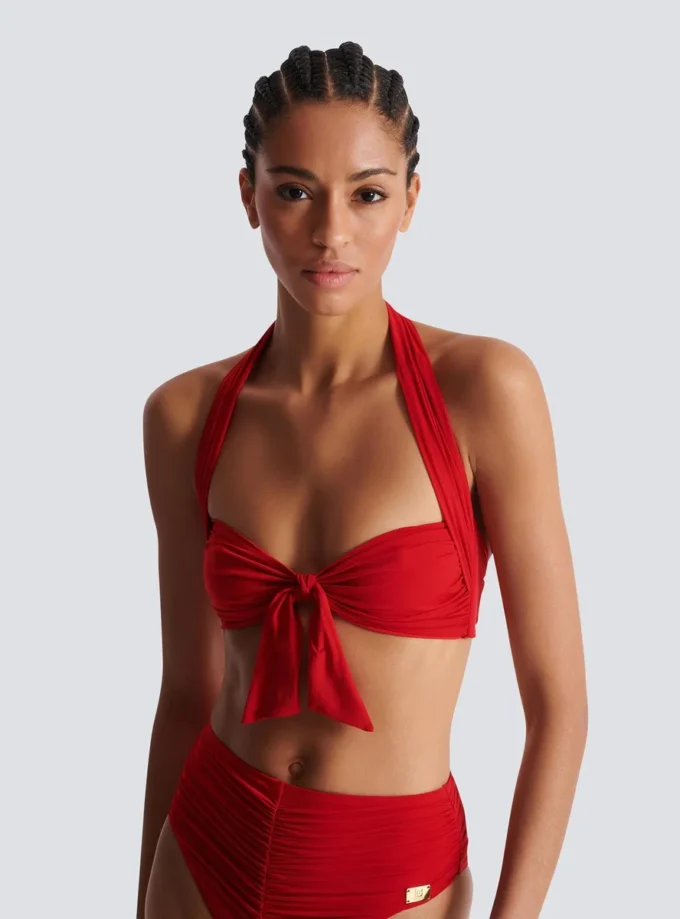 Plain two-piece swimsuit Plain two-piece swimsuit