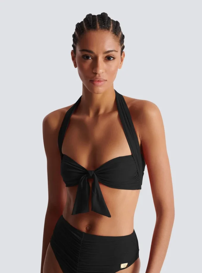Plain two-piece swimsuit Plain two-piece swimsuit