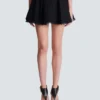 Pleated flared tweed skirt Pleated flared tweed skirt