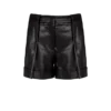Pleated lambskin shorts Pleated lambskin shorts