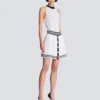 Pleated monogrammed knit skirt Pleated monogrammed knit skirt