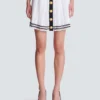 Pleated monogrammed knit skirt Pleated monogrammed knit skirt