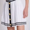 Pleated monogrammed knit skirt Pleated monogrammed knit skirt