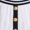Pleated monogrammed knit skirt Pleated monogrammed knit skirt