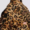 Ponyskin-style leather bomber jacket with leopard pattern Ponyskin-style leather bomber jacket with leopard pattern