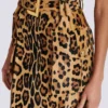 Ponyskin-style leather midi skirt with leopard pattern Ponyskin-style leather midi skirt with leopard pattern