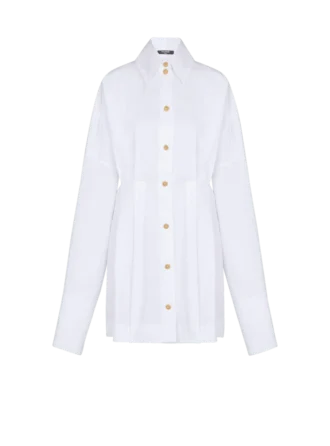 Poplin shirt dress