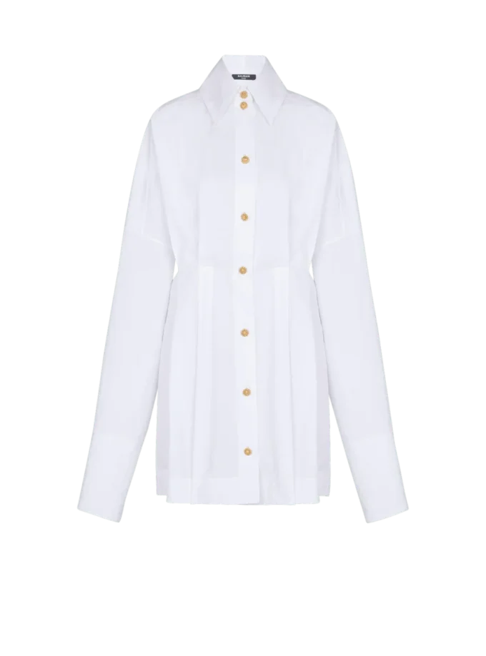 Poplin shirt dress