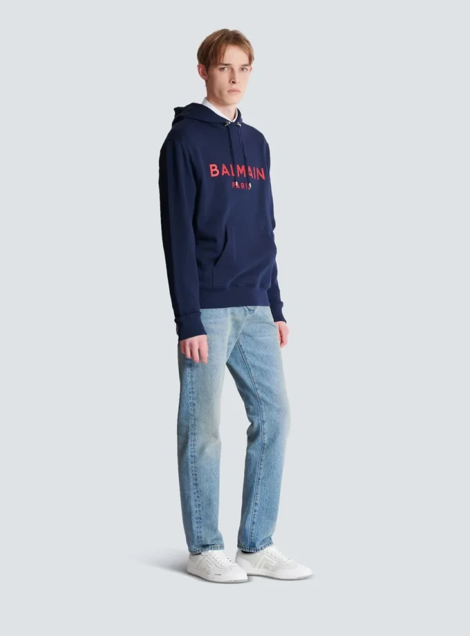 Printed Balmain Paris hoodie