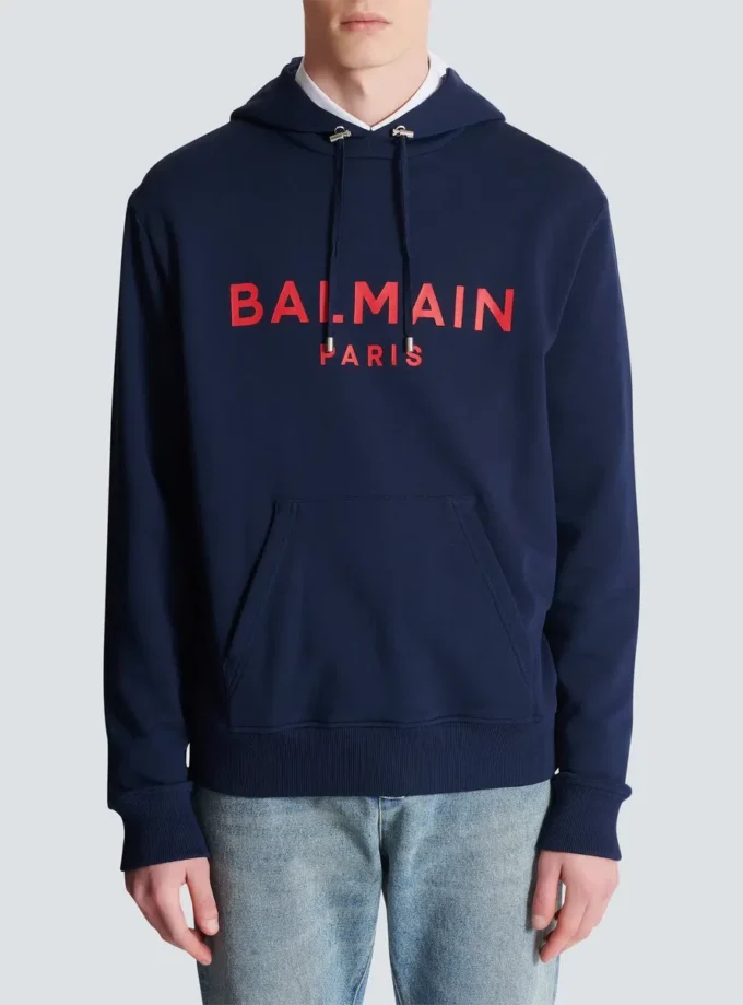 Printed Balmain Paris hoodie