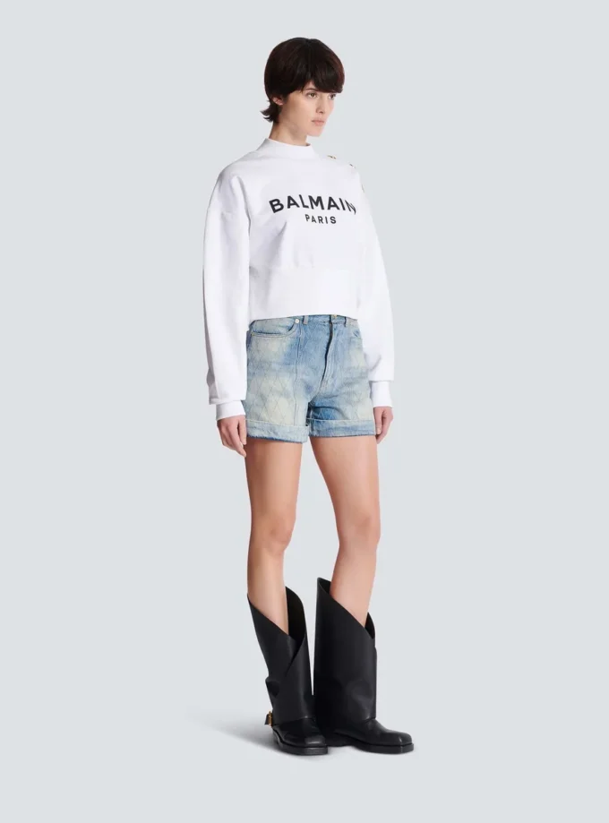Printed Balmain Paris sweatshirt Printed Balmain Paris sweatshirt
