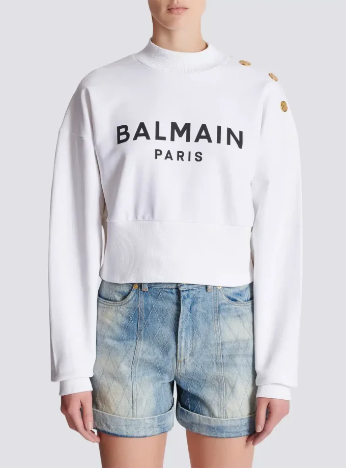 Printed Balmain Paris sweatshirt Printed Balmain Paris sweatshirt