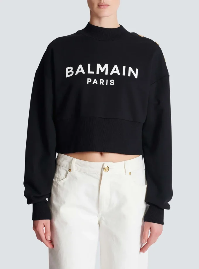 Printed Balmain Paris sweatshirt Printed Balmain Paris sweatshirt