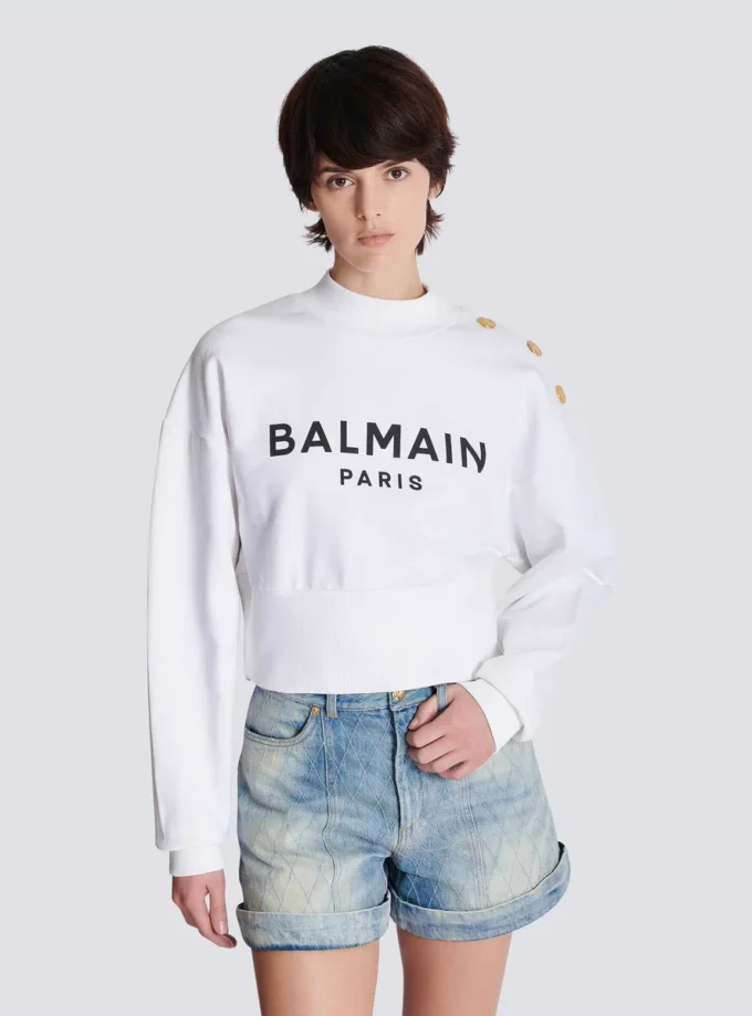 Printed Balmain Paris sweatshirt Printed Balmain Paris sweatshirt