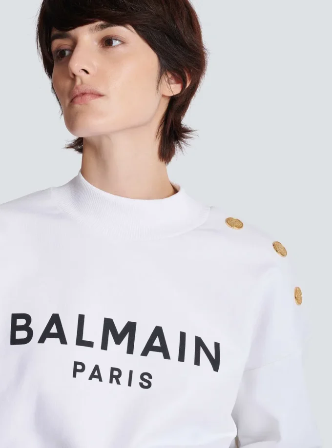 Printed Balmain Paris sweatshirt Printed Balmain Paris sweatshirt