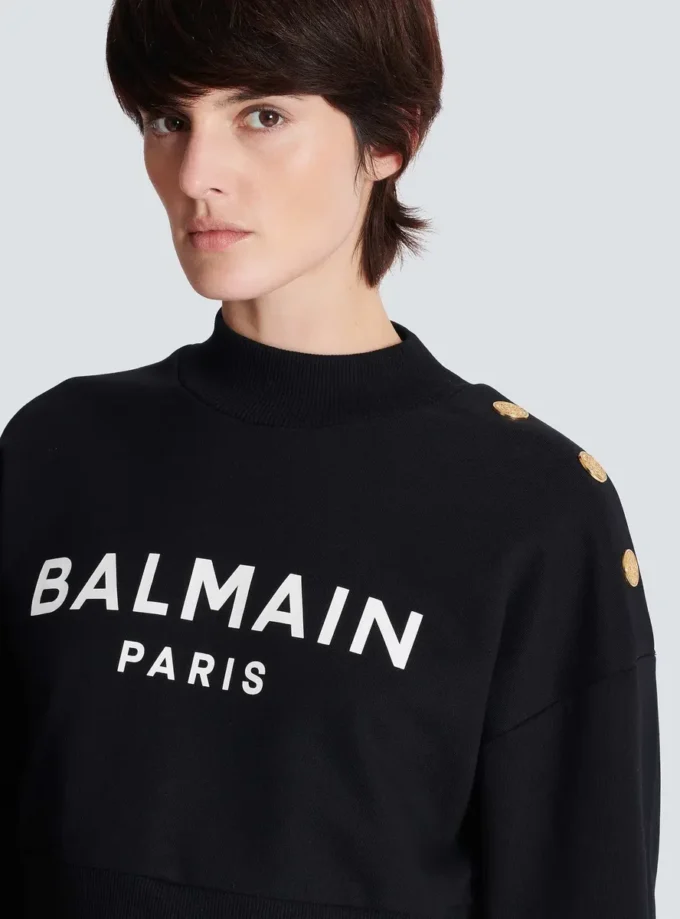 Printed Balmain Paris sweatshirt Printed Balmain Paris sweatshirt