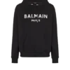Printed cotton hoodie