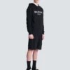 Printed cotton hoodie