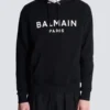 Printed cotton hoodie