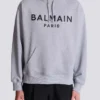 Printed cotton hoodie