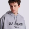 Printed cotton hoodie