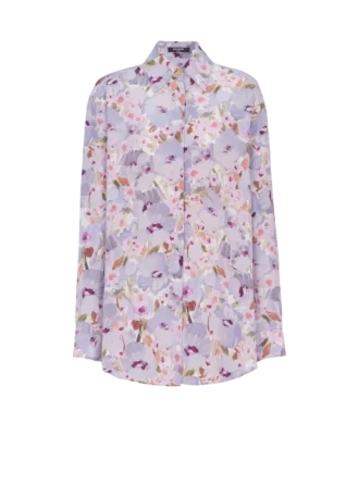 Printed cotton poplin shirt