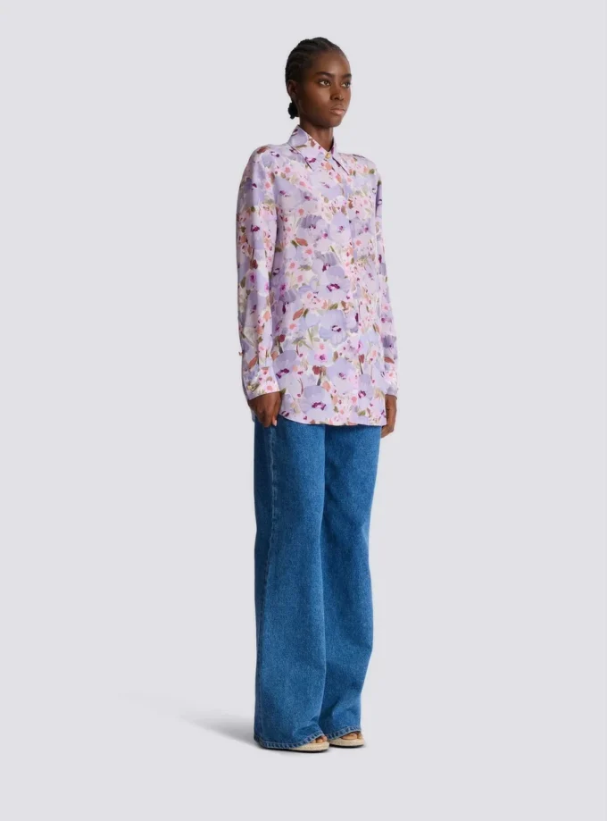 Printed cotton poplin shirt Printed cotton poplin shirt