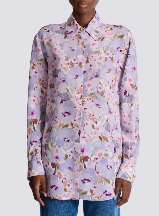 Printed cotton poplin shirt Printed cotton poplin shirt