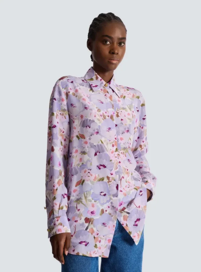 Printed cotton poplin shirt Printed cotton poplin shirt