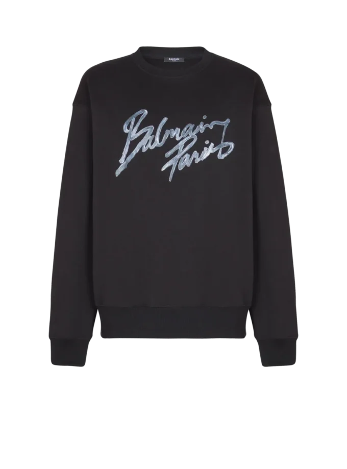 Printed cotton sweatshirt