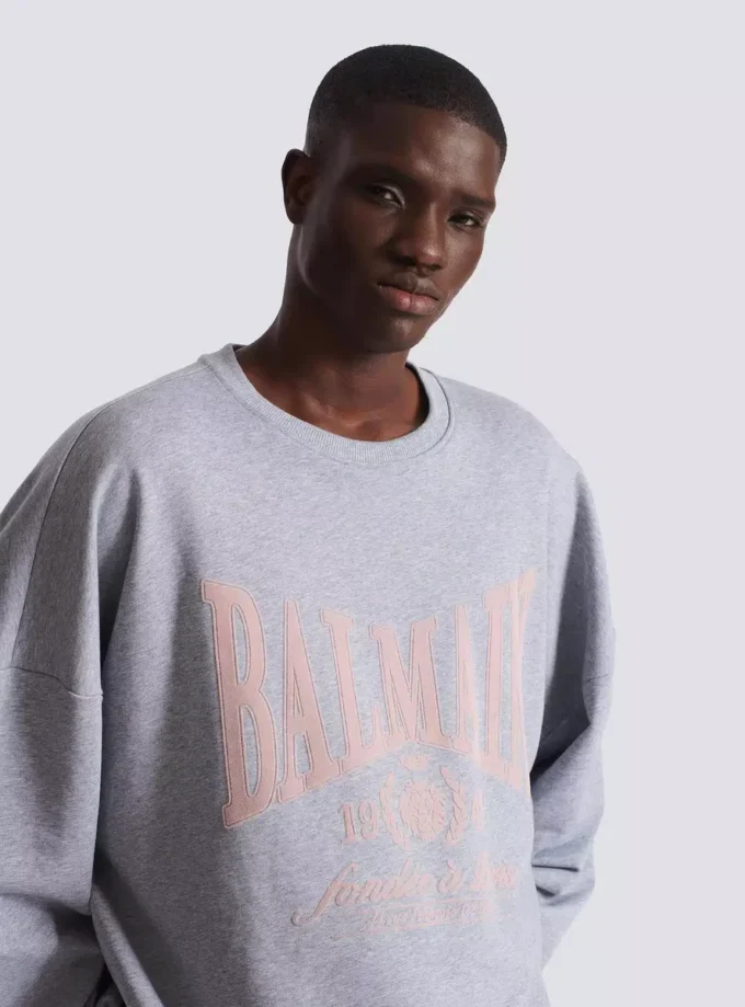 Printed cotton sweatshirt