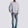 Printed cotton sweatshirt