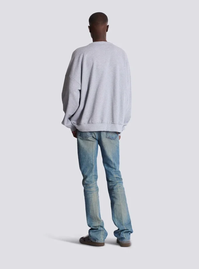 Printed cotton sweatshirt