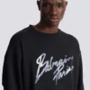Printed cotton sweatshirt