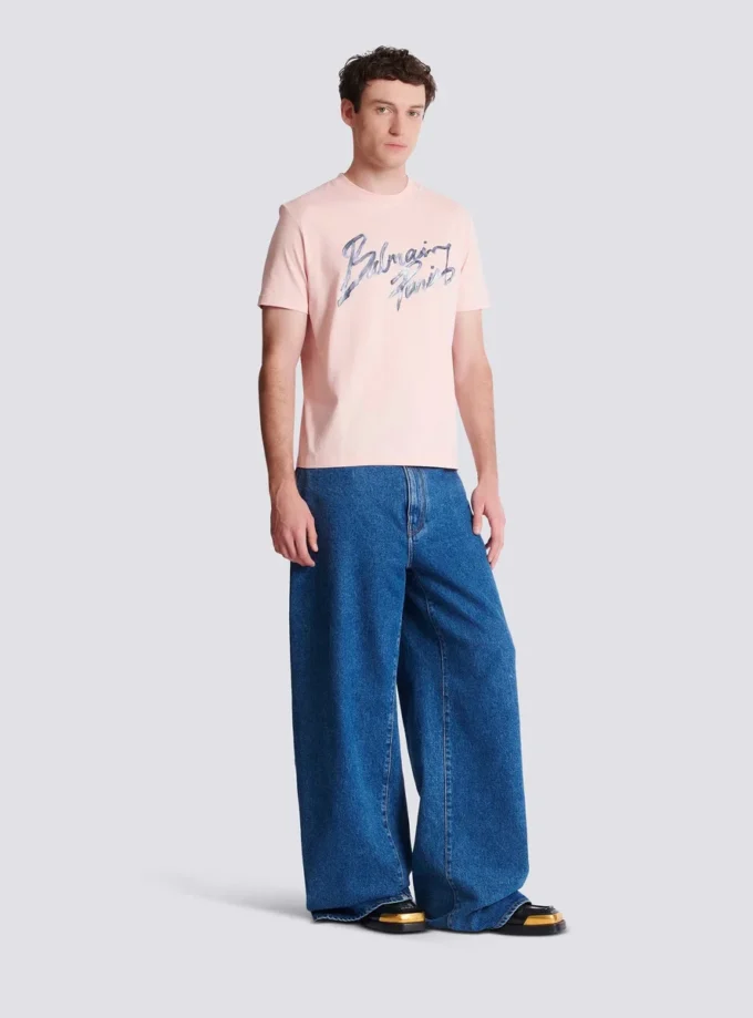 Printed cotton T-shirt