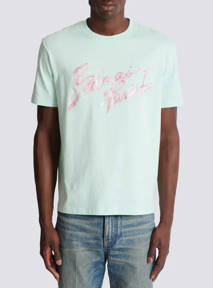 Printed cotton T-shirt