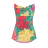 Printed crepe de Chine top with thin straps
