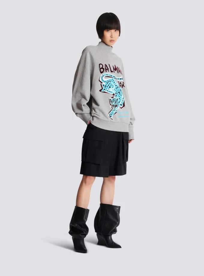 Printed fleece sweatshirt Printed fleece sweatshirt