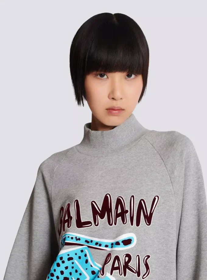 Printed fleece sweatshirt Printed fleece sweatshirt